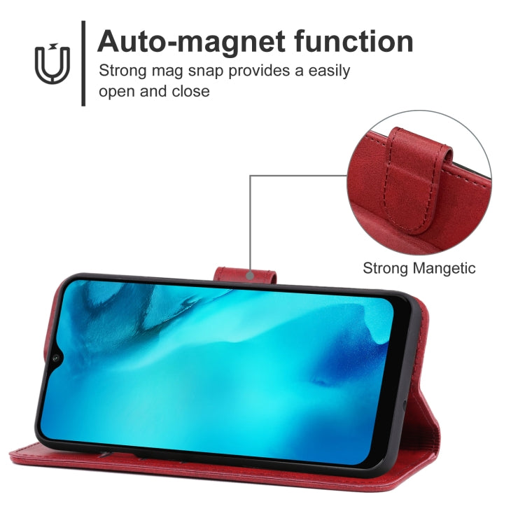 Leather Phone Case For Doogee X93(Red) - More Brand by PMC Jewellery | Online Shopping South Africa | PMC Jewellery | Buy Now Pay Later Mobicred