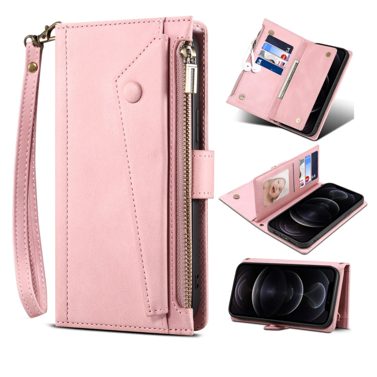 For Motorola Edge S30 Retro Frosted Leather Phone Case(Rose Gold) - Motorola Cases by PMC TechLife | Online Shopping South Africa | PMC TechLife | Buy Now Pay Later Mobicred