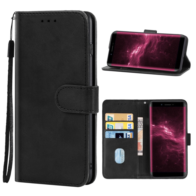 Leather Phone Case For DOOGEE X60L(Black) - Doogee Cases by PMC Jewellery | Online Shopping South Africa | PMC Jewellery | Buy Now Pay Later Mobicred