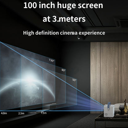 Q96 E300 Intelligent Portable HD 4K Projector, UK Plug, Specification:Android Version(White) - Mini Projector by PMC Jewellery | Online Shopping South Africa | PMC Jewellery | Buy Now Pay Later Mobicred