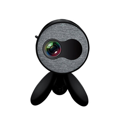 YG220 Same Screen Version Children Projector Mini LED Portable Home Speaker Projector, Plug Type:EU Plug(Black) - Mini Projector by PMC Jewellery | Online Shopping South Africa | PMC Jewellery | Buy Now Pay Later Mobicred