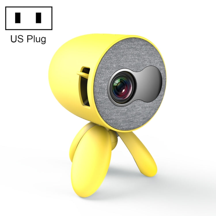 YG220 Same Screen Version Children Projector Mini LED Portable Home Speaker Projector, Plug Type:US Plug(Yellow) - Mini Projector by PMC Jewellery | Online Shopping South Africa | PMC Jewellery | Buy Now Pay Later Mobicred