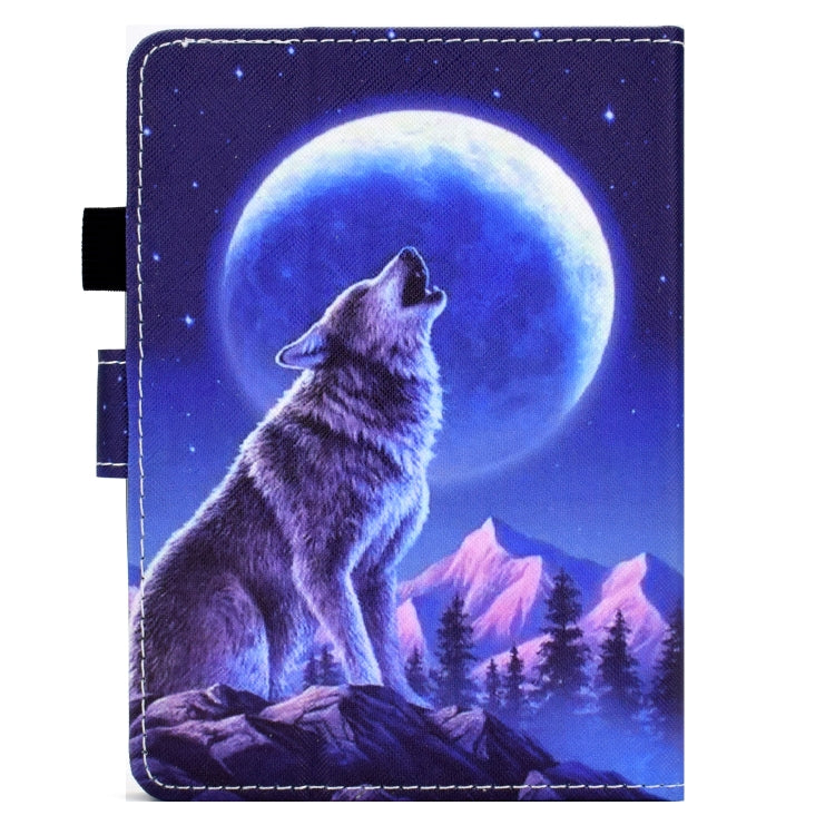 For Amazon Kindle Paperwhite 5 Sewing Pen Slot Leather Tablet Case(Night Wolf) - Amazon by PMC Jewellery | Online Shopping South Africa | PMC Jewellery