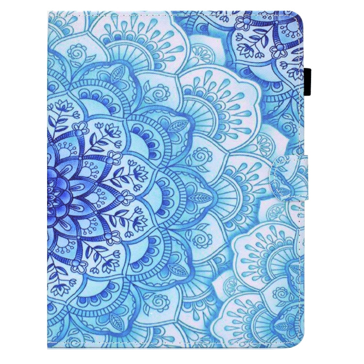 For 10 inch Tablet Electric Pressed TPU Leather Tablet Case(Green Flower) - 10 - 11 inch by PMC TechLife | Online Shopping South Africa | PMC TechLife | Buy Now Pay Later Mobicred