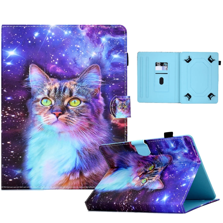 For 10 inch Tablet Electric Pressed TPU Leather Tablet Case(Star Cat) - 10 - 11 inch by PMC TechLife | Online Shopping South Africa | PMC TechLife | Buy Now Pay Later Mobicred