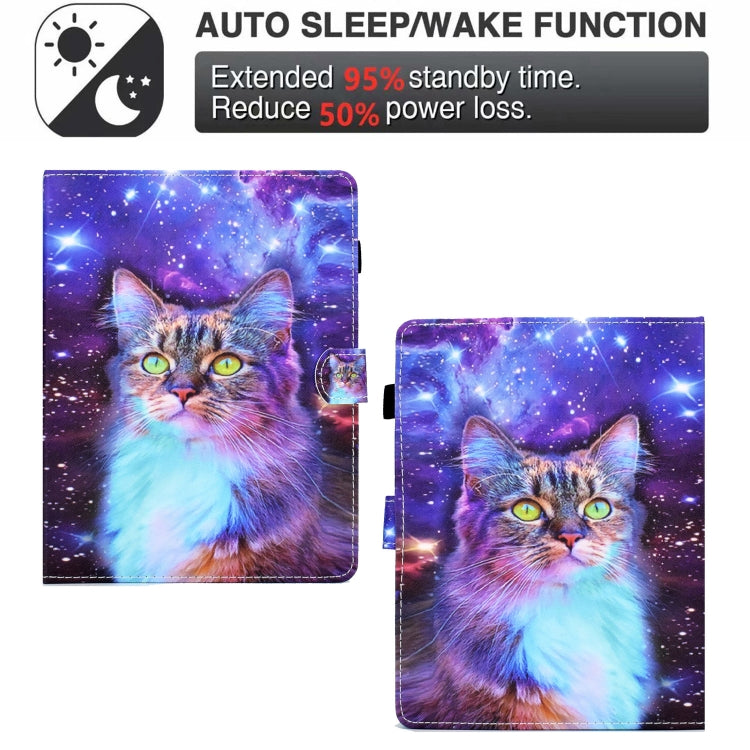 For 10 inch Tablet Electric Pressed TPU Leather Tablet Case(Star Cat) - 10 - 11 inch by PMC TechLife | Online Shopping South Africa | PMC TechLife | Buy Now Pay Later Mobicred