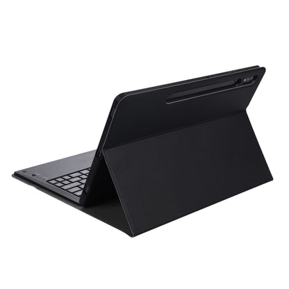 A800B Split Bluetooth Keyboard Leather Case with Holder & Pen Slot For Samsung Galaxy Tab S8+ X800(Black) - Samsung Keyboard by PMC Jewellery | Online Shopping South Africa | PMC Jewellery