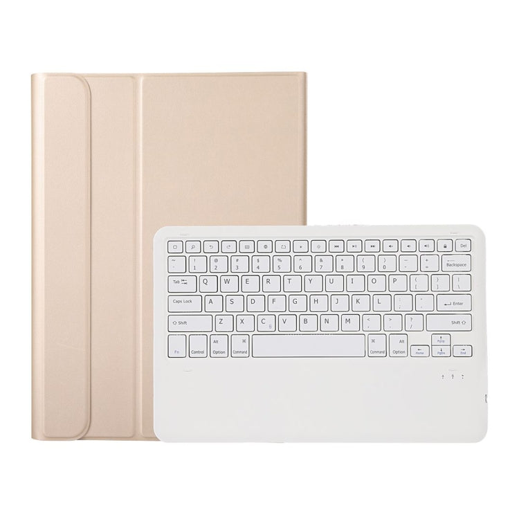 A800B Split Bluetooth Keyboard Leather Case with Holder & Pen Slot For Samsung Galaxy Tab S8+ X800(Gold) - Samsung Keyboard by PMC Jewellery | Online Shopping South Africa | PMC Jewellery