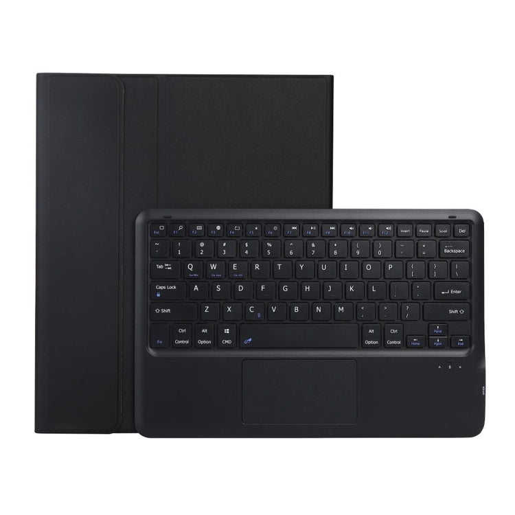 A800B-A Split Bluetooth Keyboard Leather Case with Holder & Pen Slot & Touchpad For Samsung Galaxy Tab S8+ X800(Black) - Samsung Keyboard by PMC Jewellery | Online Shopping South Africa | PMC Jewellery