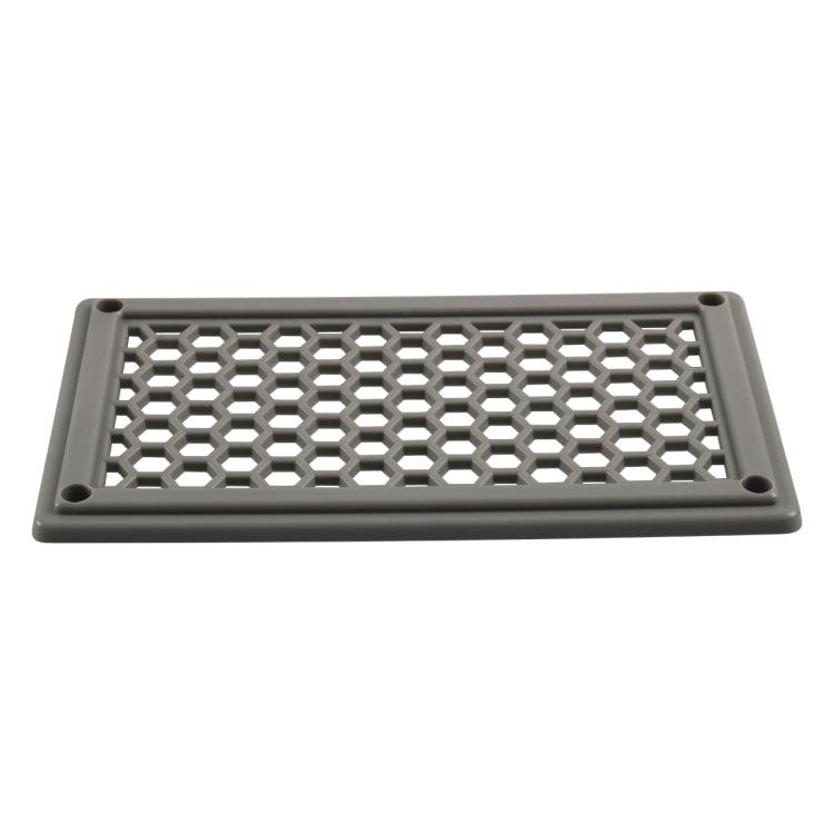 A6791 198x114mm RV / Bus Hexagon Pattern Air Inlet Panel with Screws(Grey) - Air Conditioning System by PMC Jewellery | Online Shopping South Africa | PMC Jewellery