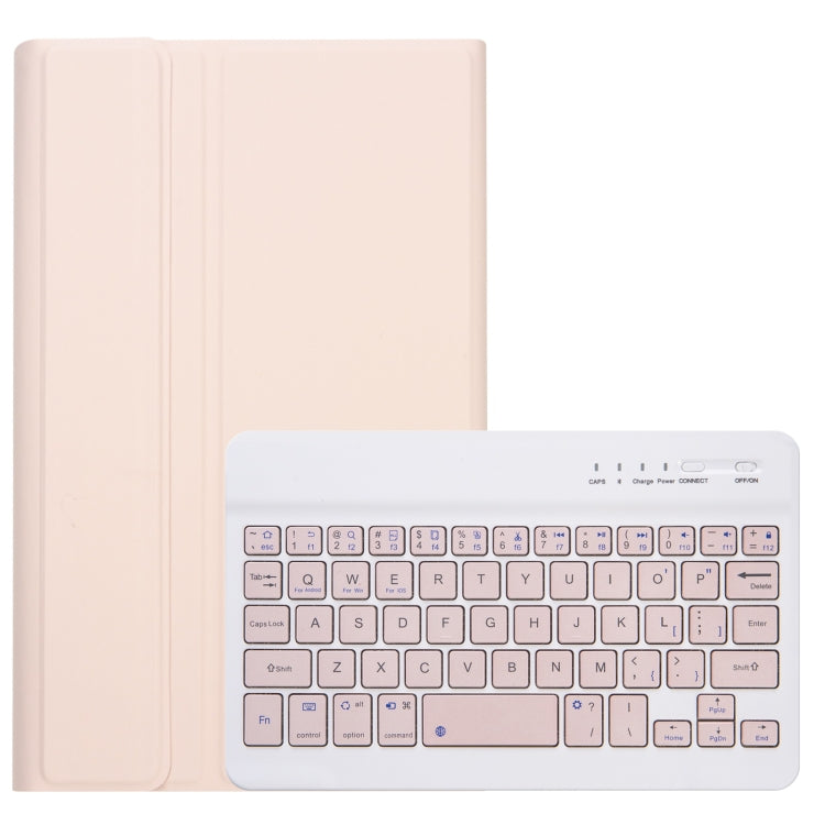 A220 Candy Color TPU Detachable Bluetooth Keyboard Leather Case with Bracket For Samsung Galaxy Tab A7 Lite 8.7 T220 / T225(Pink) - Samsung Keyboard by PMC Jewellery | Online Shopping South Africa | PMC Jewellery