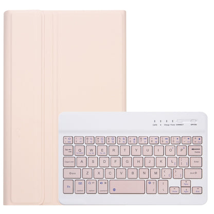 A220 Candy Color TPU Detachable Bluetooth Keyboard Leather Case with Bracket For Samsung Galaxy Tab A7 Lite 8.7 T220 / T225(Pink) - Samsung Keyboard by PMC Jewellery | Online Shopping South Africa | PMC Jewellery