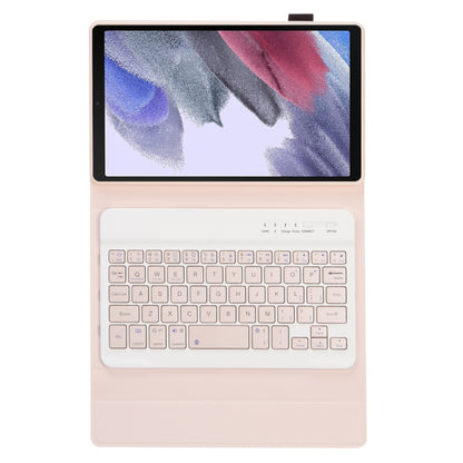 A220 Candy Color TPU Detachable Bluetooth Keyboard Leather Case with Bracket For Samsung Galaxy Tab A7 Lite 8.7 T220 / T225(Pink) - Samsung Keyboard by PMC Jewellery | Online Shopping South Africa | PMC Jewellery