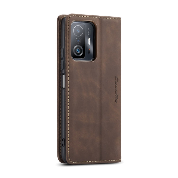 For Xiaomi Mi 11T / 11T Pro CaseMe 013 Multifunctional Leather Phone Case(Coffee) - Xiaomi Cases by CaseMe | Online Shopping South Africa | PMC Jewellery | Buy Now Pay Later Mobicred