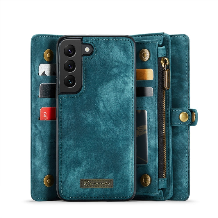 For Samsung Galaxy S22+ 5G CaseMe-008 Detachable Multifunctional Horizontal Flip Leather Case(Green) - free shipping - PMC Jewellery - Order now!