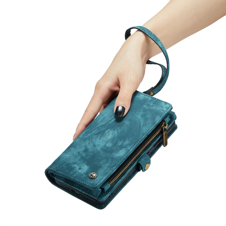 For Samsung Galaxy S22+ 5G CaseMe-008 Detachable Multifunctional Horizontal Flip Leather Case(Green) - free shipping - PMC Jewellery - Order now!