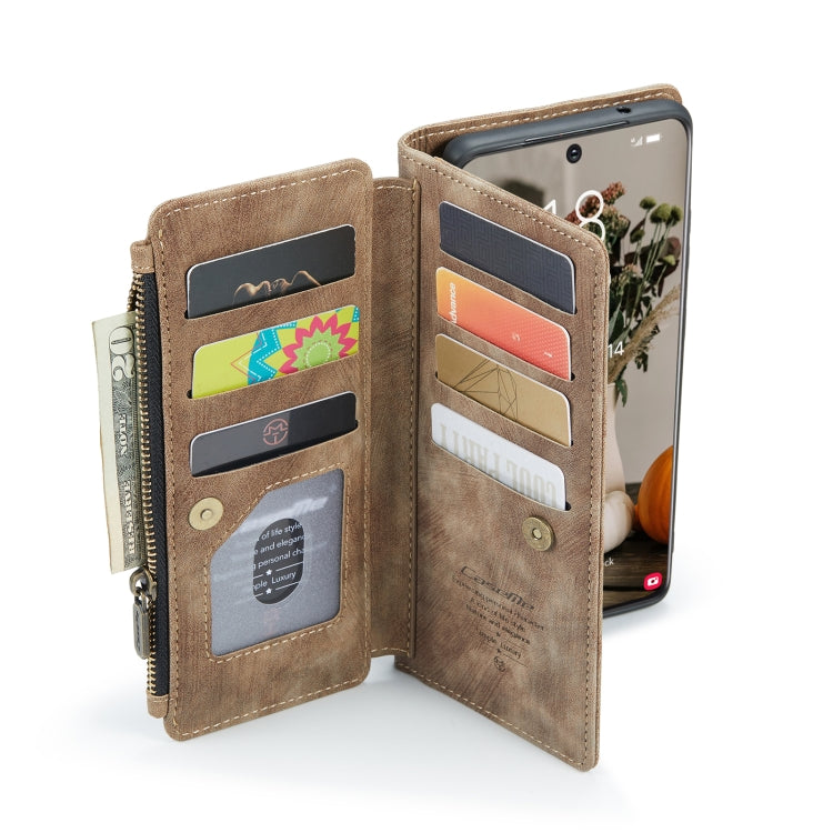 For Samsung Galaxy S22 5G CaseMe C30 Multifunctional Phone Leather Case with Holder & Card Slot & Wallet(Brown) - free shipping - PMC Jewellery - Order now!