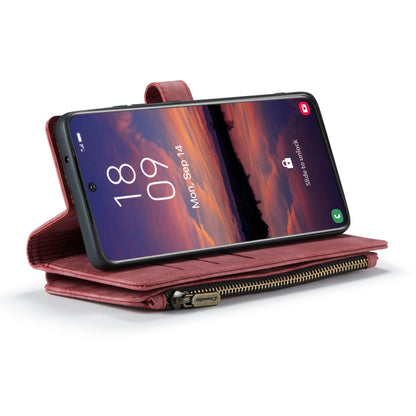 For Samsung Galaxy S22 5G CaseMe C30 Multifunctional Phone Leather Case with Holder & Card Slot & Wallet(Red) - Galaxy S22 5G Cases by CaseMe | Online Shopping South Africa | PMC Jewellery | Buy Now Pay Later Mobicred