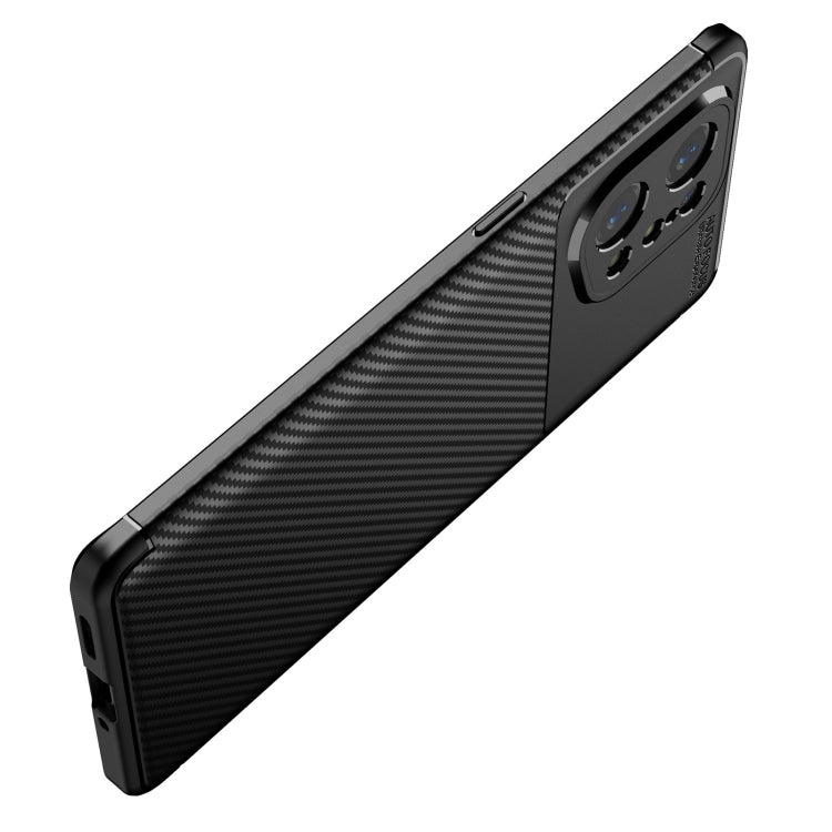 For OPPO Find X5 Carbon Fiber Texture Shockproof TPU Phone Case(Black) - OPPO Cases by PMC Jewellery | Online Shopping South Africa | PMC Jewellery