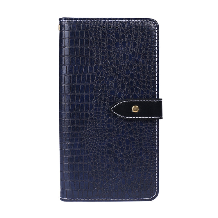 For OPPO Realme C35 idewei Crocodile Texture Leather Phone Case(Dark Blue) - Realme Cases by idewei | Online Shopping South Africa | PMC TechLife | Buy Now Pay Later Mobicred