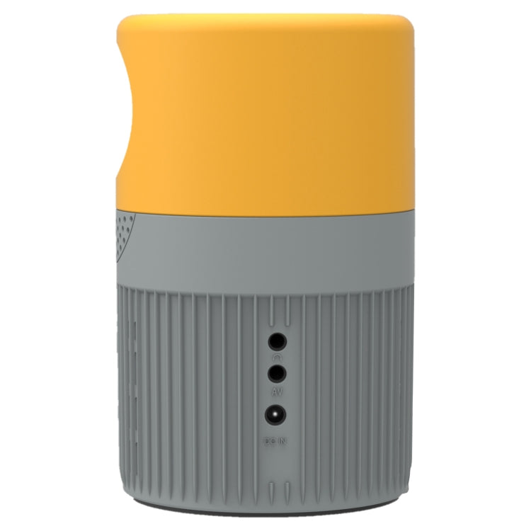 T400 100 inch Screen 3000 Lumens LED Mini Projector, Plug Type:UK Plug(Grey Yellow) - Mini Projector by PMC TechLife | Online Shopping South Africa | PMC TechLife | Buy Now Pay Later Mobicred