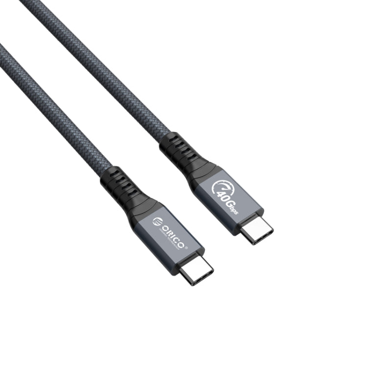 ORICO 40Gbps Thunderbolt 4 USB-C / Tpye-C Data Cable, Cable Length:80cm(Grey) - Cable & Adapters by ORICO | Online Shopping South Africa | PMC Jewellery | Buy Now Pay Later Mobicred