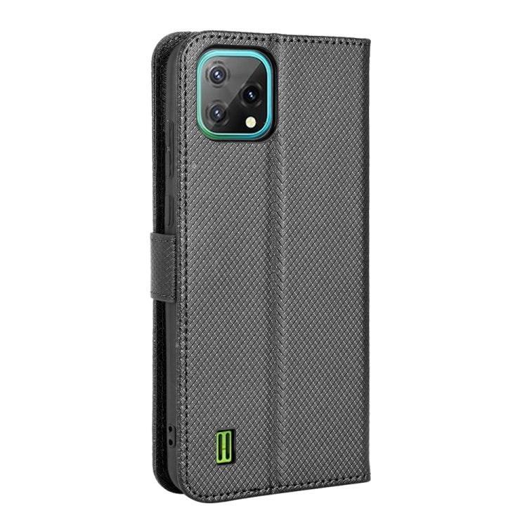 For Blackview A55 Diamond Texture Leather Phone Case(Black) - More Brand by PMC TechLife | Online Shopping South Africa | PMC TechLife | Buy Now Pay Later Mobicred