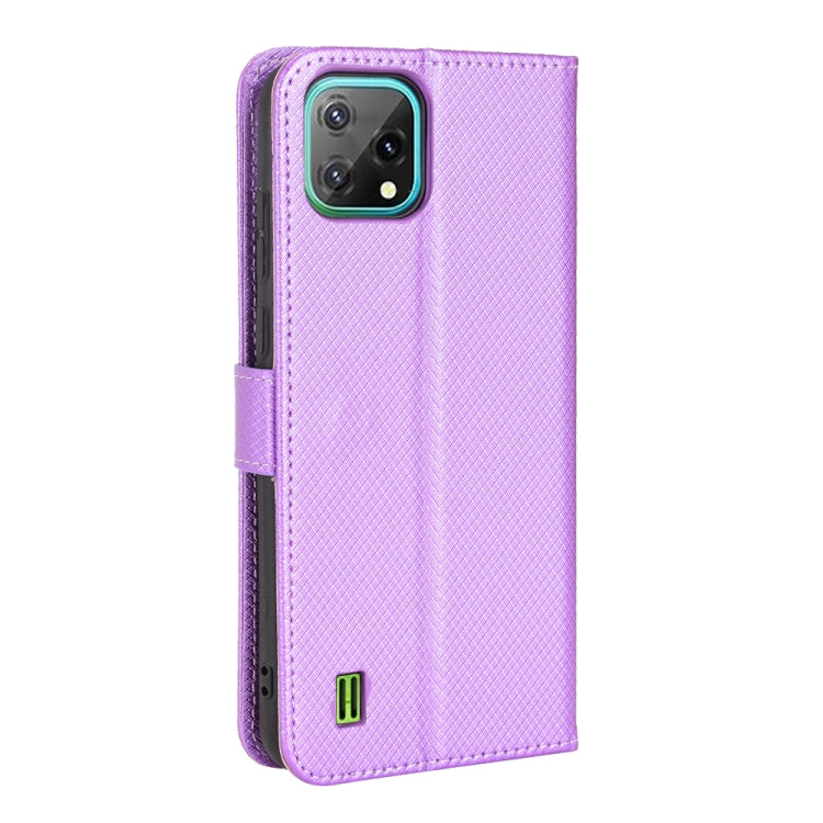 For Blackview A55 Diamond Texture Leather Phone Case(Purple) - More Brand by PMC Jewellery | Online Shopping South Africa | PMC Jewellery | Buy Now Pay Later Mobicred