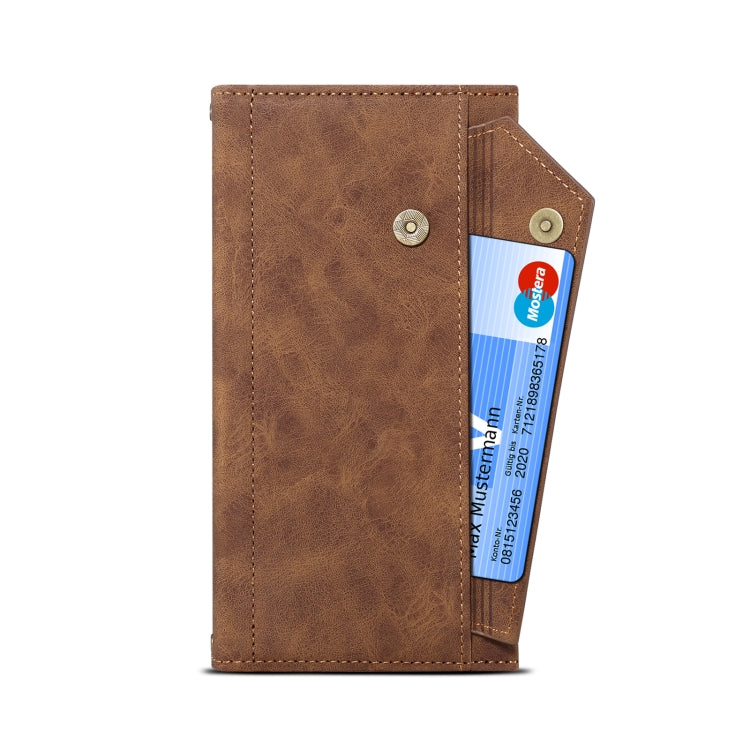 For Motorola Moto E40 / E30 / E20 Retro Frosted Horizontal Flip Leather Phone Case(Brown) - Motorola Cases by PMC TechLife | Online Shopping South Africa | PMC TechLife | Buy Now Pay Later Mobicred