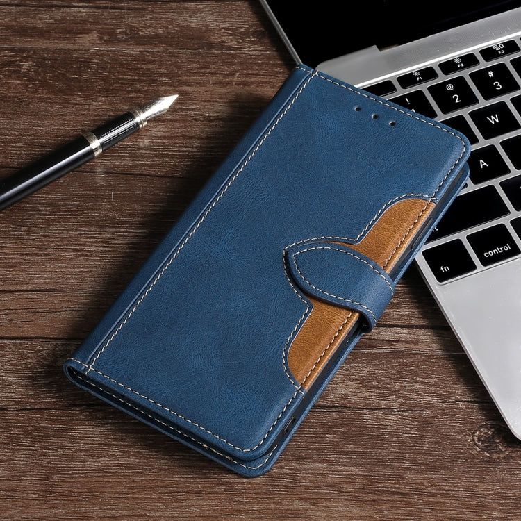 For Doogee N40 Pro Skin Feel Straw Hat Magnetic Buckle Leather Phone Case(Blue) - Doogee Cases by PMC TechLife | Online Shopping South Africa | PMC TechLife | Buy Now Pay Later Mobicred