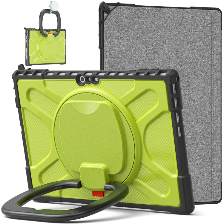 For MicroSoft Surface Pro 4 / 5 / 6 / 7 TPU + PC Tablet Case(Yellow Green) - Others by PMC TechLife | Online Shopping South Africa | PMC TechLife | Buy Now Pay Later Mobicred