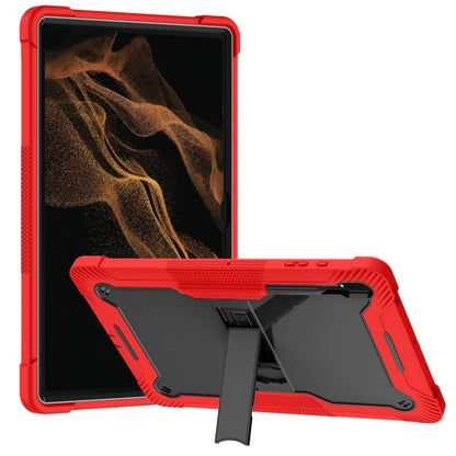 For Samsung Galaxy Tab S9  Ultra / S8 Ultra Silicone + PC Shockproof Protective Tablet Case(Red + Black) - Galaxy Tab S8 Ultra Cases by PMC Jewellery | Online Shopping South Africa | PMC Jewellery | Buy Now Pay Later Mobicred