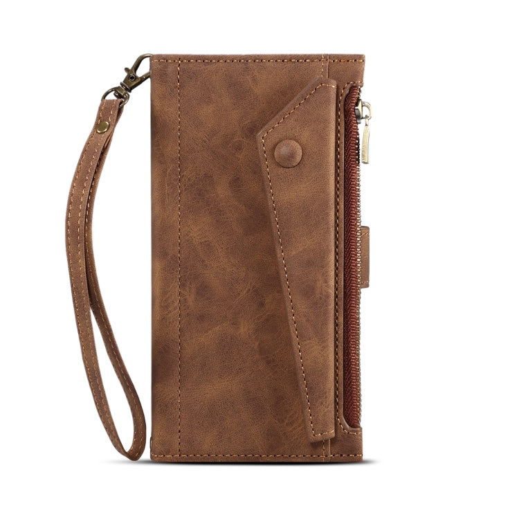 For Google Pixel 7 Pro 5G Retro Frosted Horizontal Flip Leather Phone Case(Brown) - Google Cases by PMC TechLife | Online Shopping South Africa | PMC TechLife | Buy Now Pay Later Mobicred