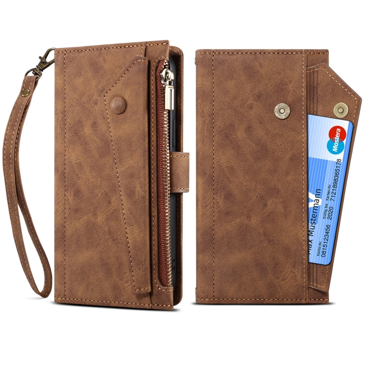 For Google Pixel 7 5G Retro Frosted Horizontal Flip Leather Phone Case(Brown) - Google Cases by PMC TechLife | Online Shopping South Africa | PMC TechLife | Buy Now Pay Later Mobicred