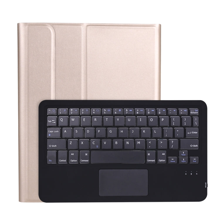 A11B-A Lambskin Texture Ultra-thin Bluetooth Keyboard Leather Case with Pen Holder & Touchpad For iPad Air 5 2022 / Air 4 2020 10.9 & Pro 11 inch 2021 / 2020 / 2018(Gold) - Universal by PMC Jewellery | Online Shopping South Africa | PMC Jewellery