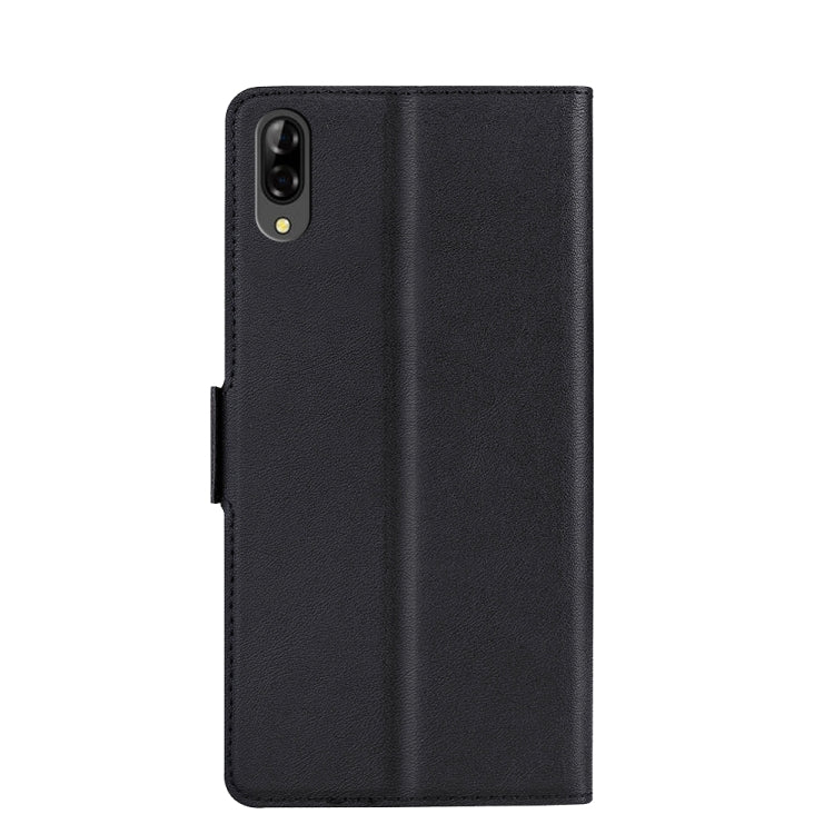 For Blackview A60 Pro Ultra-thin Voltage Side Buckle PU + TPU Leather Phone Case(Black) - More Brand by PMC Jewellery | Online Shopping South Africa | PMC Jewellery