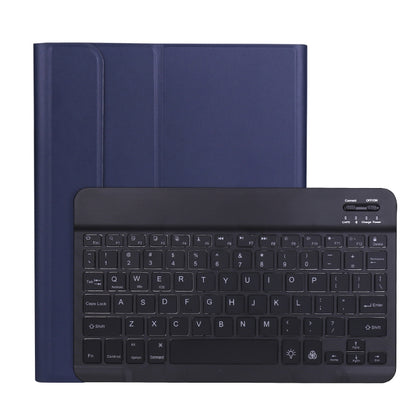 A11BS Lambskin Texture Ultra-thin Bluetooth Keyboard Leather Case with Pen Holder & Backlight For iPad Air 5 2022 / Air 4 2020 10.9 & Pro 11 inch 2021 / 2020 / 2018(Blue) - Universal by PMC Jewellery | Online Shopping South Africa | PMC Jewellery