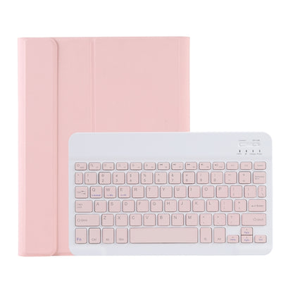 C-098B Candy Color Skin Feel Texture Bluetooth Keyboard Leather Case with Pen Holder For iPad Air 4 10.9 2020 / Air 5 10.9 2022 (Pink) - For iPad Air by PMC Jewellery | Online Shopping South Africa | PMC Jewellery