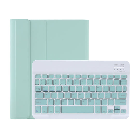 C-098B Candy Color Skin Feel Texture Bluetooth Keyboard Leather Case with Pen Holder For iPad Air 4 10.9 2020 / Air 5 10.9 2022 (Light Green) - For iPad Air by PMC Jewellery | Online Shopping South Africa | PMC Jewellery