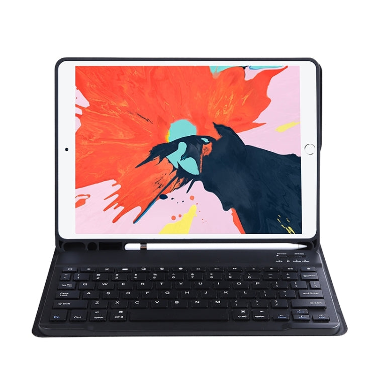 T098B Candy Color Skin Feel Texture Bluetooth Keyboard Leather Case with Pen Holder For iPad Air 4 10.9 2020 / Air 5 10.9 2022 (Black) - For iPad Air by PMC Jewellery | Online Shopping South Africa | PMC Jewellery