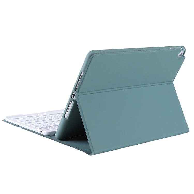 T098B Candy Color Skin Feel Texture Bluetooth Keyboard Leather Case with Pen Holder For iPad Air 4 10.9 2020 / Air 5 10.9 2022 (Dark Green) - For iPad Air by PMC Jewellery | Online Shopping South Africa | PMC Jewellery