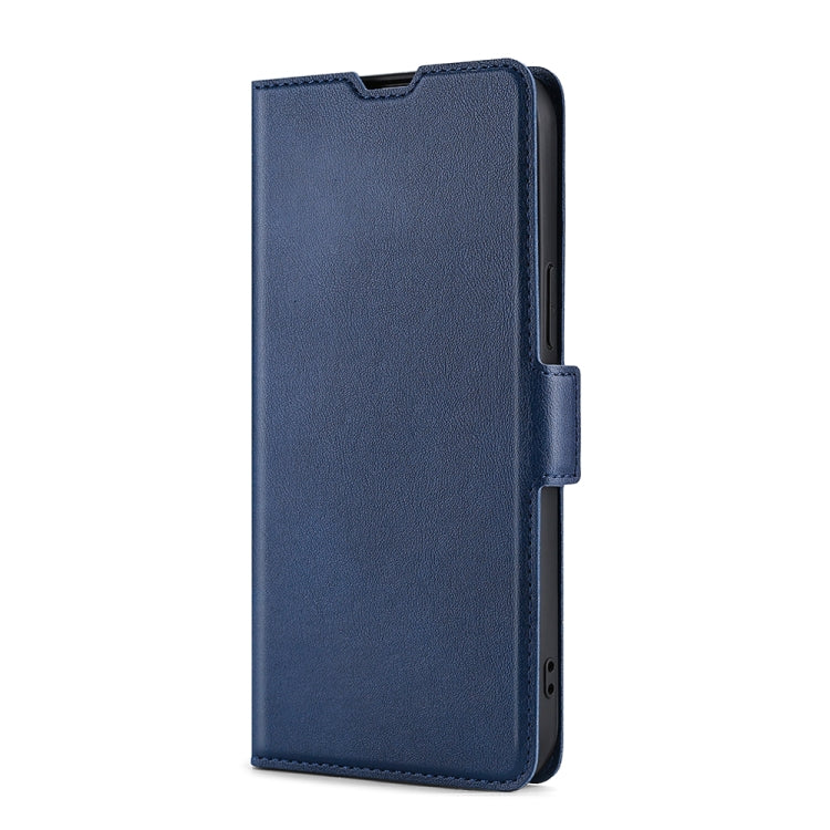 For Nokia 8.1 Plus / X71 Ultra-thin Voltage Side Buckle PU + TPU Leather Phone Case(Blue) - Nokia Cases by PMC Jewellery | Online Shopping South Africa | PMC Jewellery