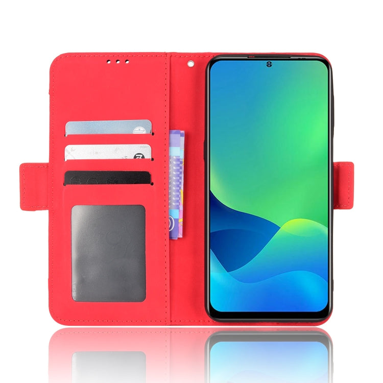 For Ulefone Note 13P Skin Feel Calf Pattern Leather Phone Case(Red) - Ulefone Cases by PMC Jewellery | Online Shopping South Africa | PMC Jewellery | Buy Now Pay Later Mobicred