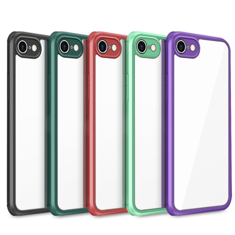 For iPhone SE 2022 / SE 2020 / 8 / 7 Double-sided Glass TPU Phone Case(Purple) - iPhone SE 2022 / 2020 / 8 / 7 Cases by PMC Jewellery | Online Shopping South Africa | PMC Jewellery | Buy Now Pay Later Mobicred