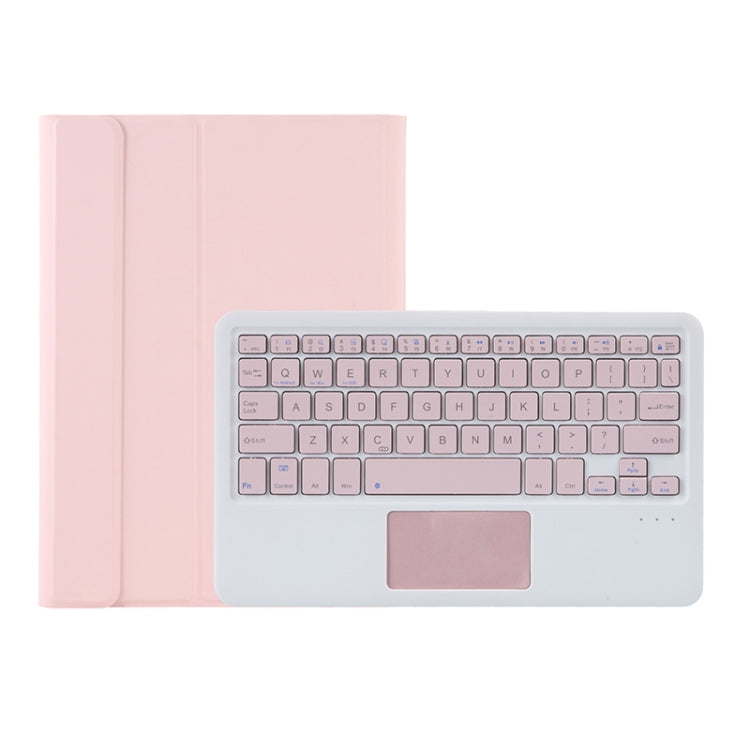 A08-A Candy Color Bluetooth Keyboard Leather Case with Touchpad For Samsung Galaxy Tab A8 2021 SM-X205 / SM-X200(Pink) - Samsung Keyboard by PMC Jewellery | Online Shopping South Africa | PMC Jewellery