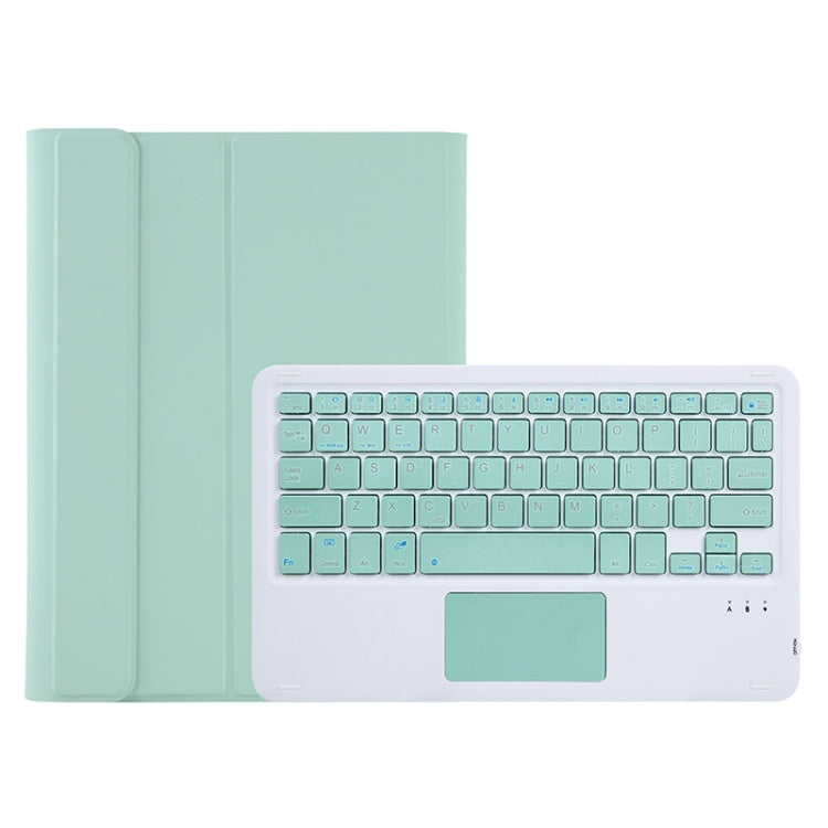 A08-A Candy Color Bluetooth Keyboard Leather Case with Touchpad For Samsung Galaxy Tab A8 2021 SM-X205 / SM-X200(Light Green) - Samsung Keyboard by PMC Jewellery | Online Shopping South Africa | PMC Jewellery