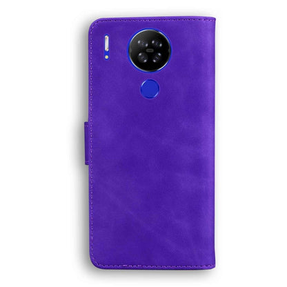 For Blackview A80 Skin Feel Pure Color Flip Leather Phone Case(Purple) - More Brand by PMC Jewellery | Online Shopping South Africa | PMC Jewellery | Buy Now Pay Later Mobicred