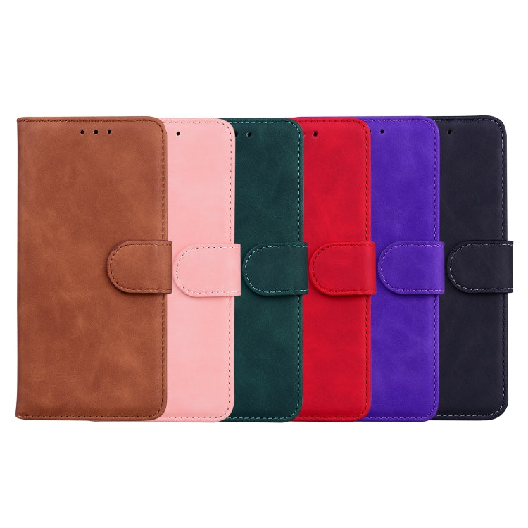 For Blackview A80 Pro Skin Feel Pure Color Flip Leather Phone Case(Green) - More Brand by PMC TechLife | Online Shopping South Africa | PMC TechLife | Buy Now Pay Later Mobicred