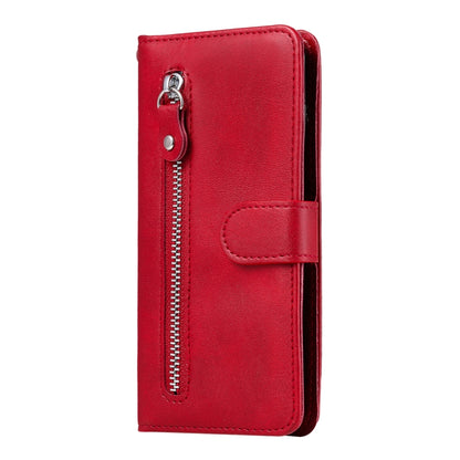 For OPPO Reno7 5G / Find X5 Lite International Version Fashion Calf Texture Zipper Horizontal Flip Leather Case(Red) - OPPO Cases by PMC Jewellery | Online Shopping South Africa | PMC Jewellery | Buy Now Pay Later Mobicred