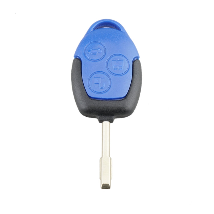 A17 Straight Car Key Shell Round Embryo Metal Embryo Length 35mm for Ford Transit 3-button - Car Key Cases by PMC Jewellery | Online Shopping South Africa | PMC Jewellery